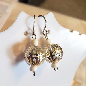 Silver Tone Hook Metal Dangle Earrings Tony Alexander Jewelry Artisan Fashion